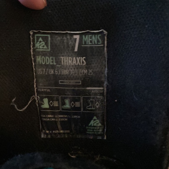 K2 Thraxis Triple Boa Snowboard Boots Size Men’s 7. Vibram sole, Intuition liner - Picture 2 of 3